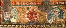 Detail of frieze from the Basilica of the Holy Cross, Rome, Italy, (1928). Creator: Unknown