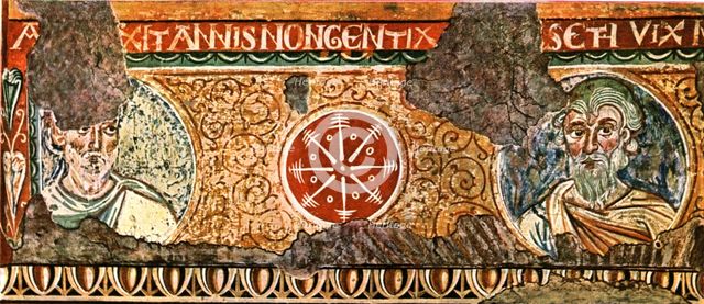 Detail of frieze from the Basilica of the Holy Cross, Rome, Italy, (1928). Creator: Unknown.