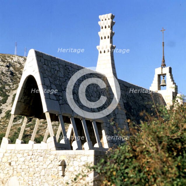 Detail of Güell cellar in El Garraf, work by Francesc Berenguer i Mestres (1866 - 1914), a discip…