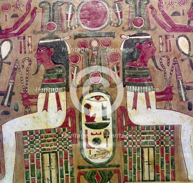 Detail of inside of coffin of Am Enemope, Thebes, XXI Dynasty, c1050BC. Artist: Unknown.