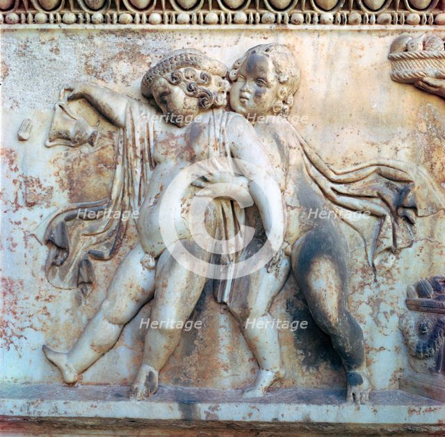 Detail of late Roman period Greek sarcophagus. Artist: Unknown