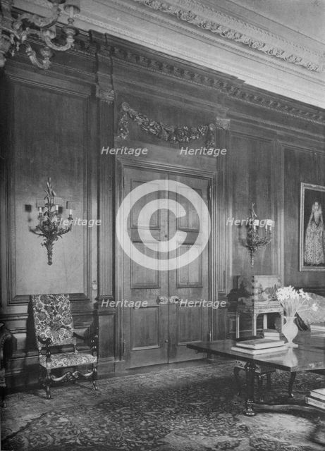 Detail of living room doorway, house of Henry P Davison, New York, 1922. Artist: Unknown.
