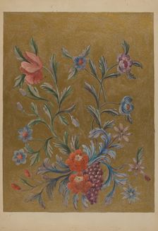 Detail of Painting on Altar Panel, c. 1936. Creator: Emery Gellert