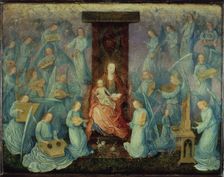 Detail of Painting Angels Concert by anonymous Flemish
