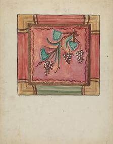 Detail of Panel from Reredos, Church of Sanctuario at Chimayo, 1935/1942. Creator: E. Boyd