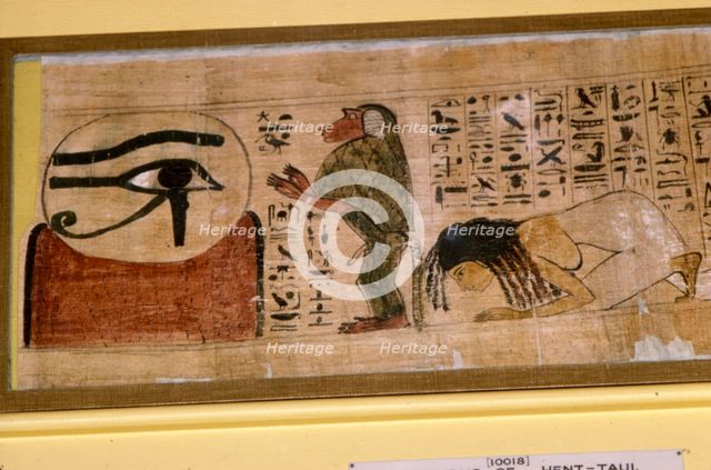 Detail of Papyrus of Hent-Taul, Egypt, 21st Dynasty, c1069 BC - 945 BC Artist: Unknown.