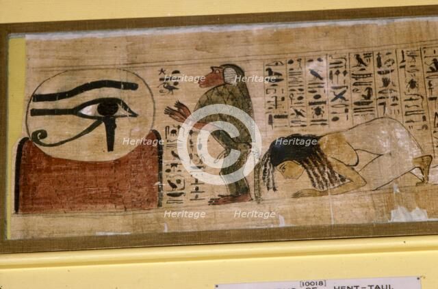 Detail of Papyrus of Hent-Taul, Egypt, 21st Dynasty, c1069 BC - 945 BC Artist: Unknown.