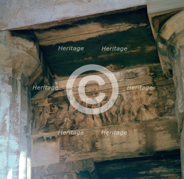 Detail of part of the Panathenaic frieze on the Parthenon, 5th century BC. Artist: Unknown