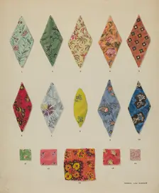 Detail of Quilt, c. 1937. Creator: Francis Law Durand