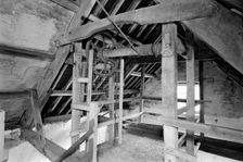 Detail of roof hoist, Priston Mill, Bath and Northeast Somerset, 1999. Artist: M Hesketh Roberts