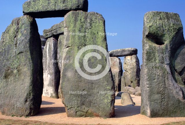 Detail of Stonehenge. Artist: Unknown