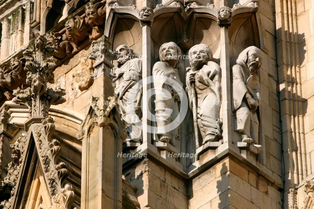 Detail of stonework, York Minster, North Yorkshire. Creator: Peter Thompson.
