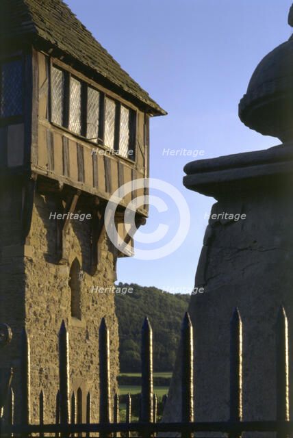 Detail of Stokesay Castle, Shropshire, 1997. Artist: N Corrie