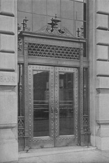Detail of side entrance door, Phoenix National Bank, 1924