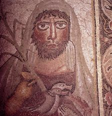 Detail of Simon on Mosaic Pavement, 5th century
