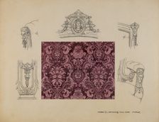 Detail of Sofa, c. 1936. Creator: Paul Ward