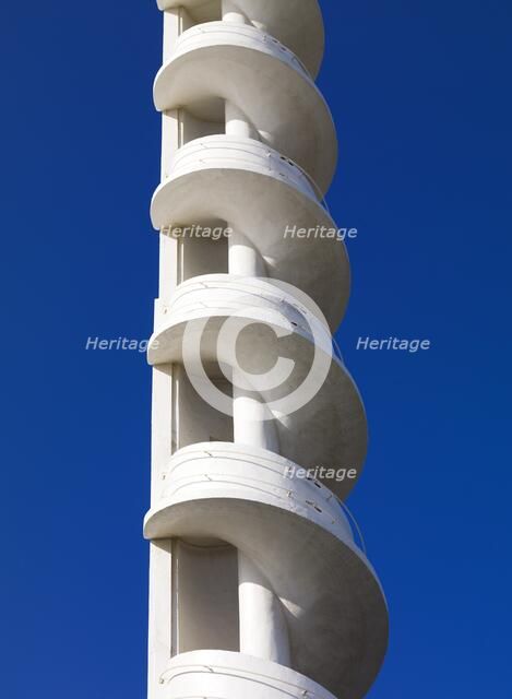 Detail of spiral tower at the Casino, South Beach, Blackpool, Lancashire, 2011. Artist: James O Davies.