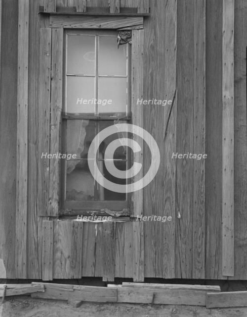 Detail of Texas Panhandle tenant farmer's house, 1937. Creator: Dorothea Lange.
