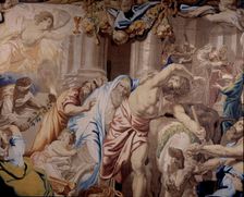 Detail of the tapestry Apotheosis of the Eucharist by Rubens