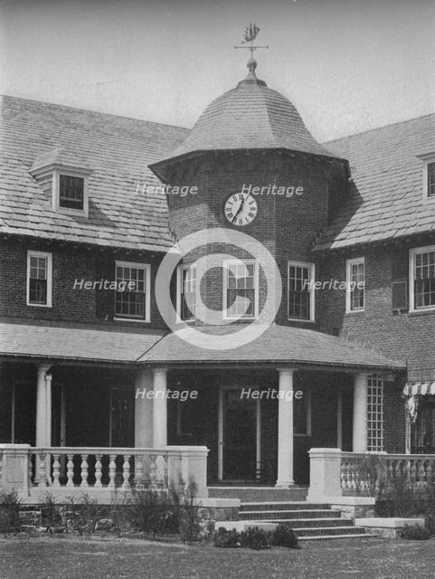 Detail of the terrace entrance, Essex County Club, Manchester, Massachusetts, 1925. Artist: Unknown.