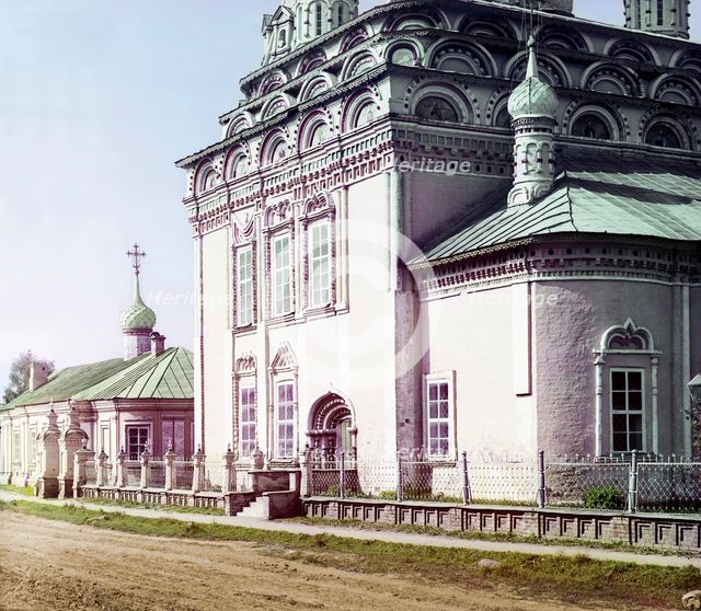 Detail of the Trinity Cathedral, Kostroma, 1910. Creator: Sergey Mikhaylovich Prokudin-Gorsky.