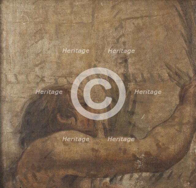 Detail of the vault of the Chapel of St Sebastian. Creator: Pietro da Cortona.