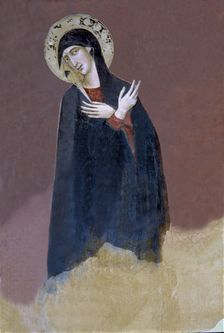 Detail of the Virgin of the crucifixion, 1834, work by Bonifazio Senese