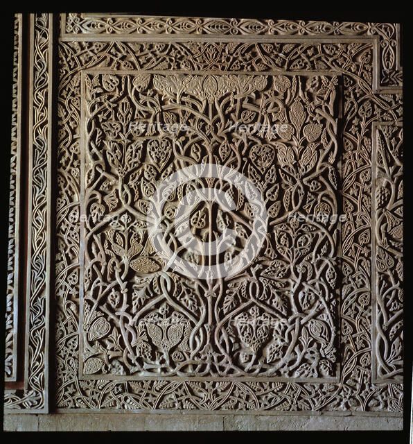 Detail of the wall decoration in the Royal Hall of Medina Azahara.