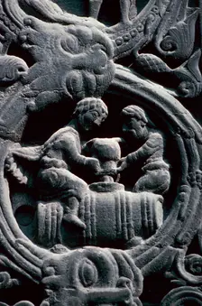 Detail of the west doorway of St Denis, 12th century