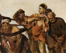 Detail of the Burlaks on the Volga 1870-1873, (1965). Creator: Il'ya Repin