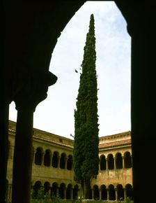 Detail of the cloister of the Monastery of Santo Domingo de Silos