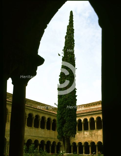 Detail of the cloister of the Monastery of Santo Domingo de Silos.