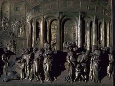 Detail of the Doors of Paradise showing Joseph in Egypt, 15th century. Artist: Lorenzo Ghiberti