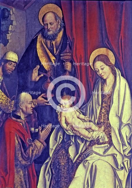 Detail of the 'Epiphany', table by Fernando Gallego.