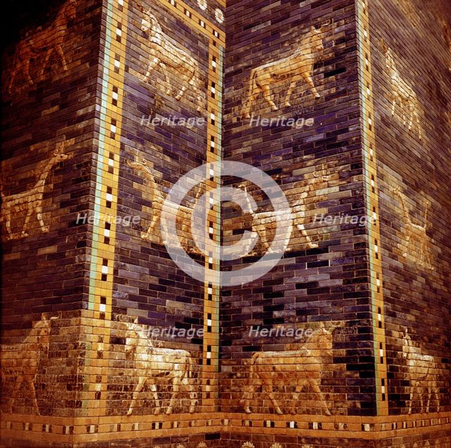 Detail of the Ishtar Gate, Babylon, c604-c562 BC. Artist: Unknown