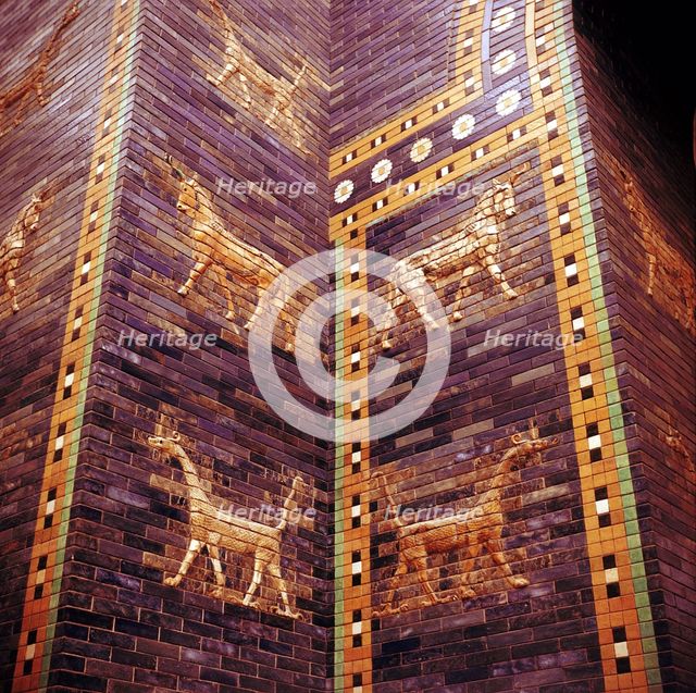 Detail of the Ishtar Gate, Babylon, c604-c562 BC. Artist: Unknown