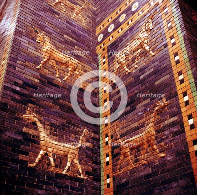 Detail of the Ishtar Gate, Babylon, c604-c562 BC. Artist: Unknown
