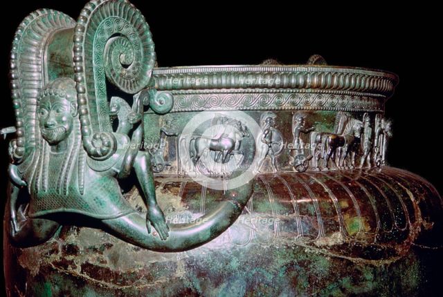 Detail of the Krater of Vix, 6th century BC.