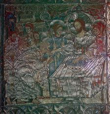 Detail of the Last Supper of Salonika embroidered on vestments, 14th century