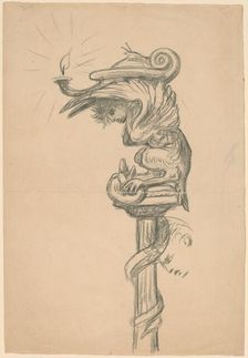 Detail of the Marriage of the Daughter of the Vine, c. 1890. Creator: Elihu Vedder