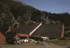 Detail of the mill at the Camp Bird Mine, Ouray County, Colorado, 1940. Creator: Russell Lee