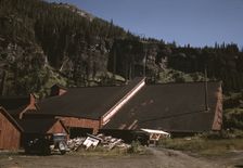 Detail of the mill at the Camp Bird Mine, Ouray County, Colorado, 1940. Creator: Russell Lee