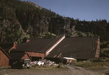 Detail of the mill at the Camp Bird Mine, Ouray County, Colorado, 1940. Creator: Russell Lee