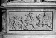 Detail of the monument to Colonel Cheney in St Luke's Church, Gaddesby, Leicestershire, c1965-c1969. Artist: Laurence Goldman