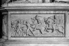 Detail of the monument to Colonel Cheney in St Luke's Church, Gaddesby, Leicestershire, c1965-c1969. Artist: Laurence Goldman
