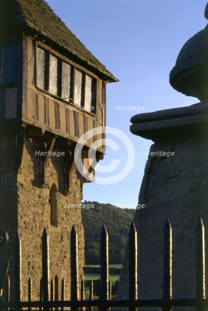Detail of the north tower of Stokesay Castle, Shropshire, 2005. Artist: Unknown.