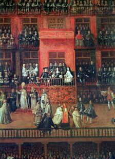 Detail of the oil painting by Francisco Rizi, Auto-da-Fe