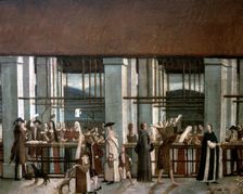 Detail of the painting The Bornet oil on canvas