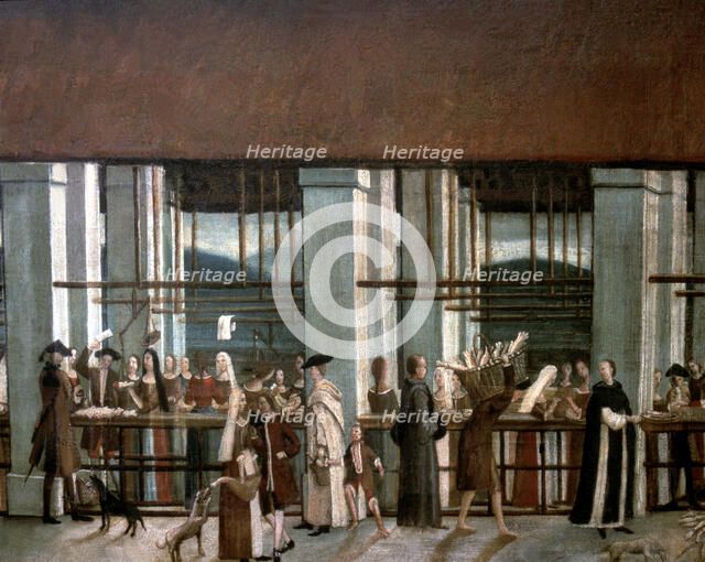 Detail of the painting 'The Bornet', oil on canvas.