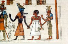 Detail of the Papyrus of Ker'Asher , from Theses, 1st century BC